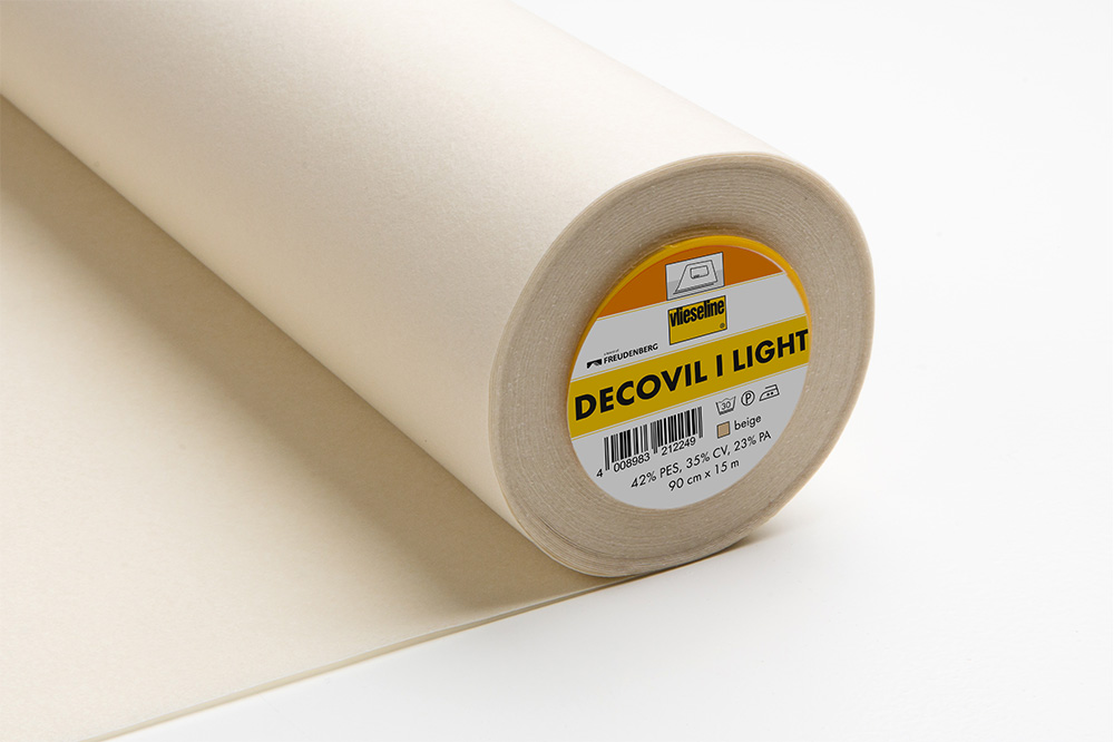 [53449855] DECOVIL I LIGHT Entoilage thermocollant aspect cuir 90cm - Beige - 15 m