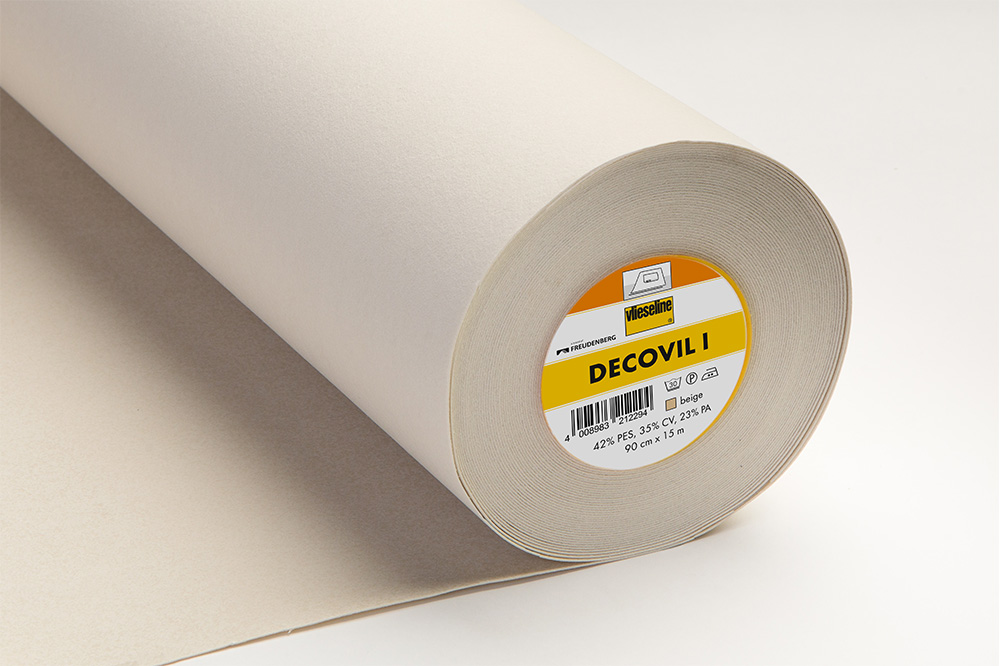 [53432878] Vlieseline - Decovil® I -  Entoilage thermocollant aspect cuir - 90cm x 15m - beige