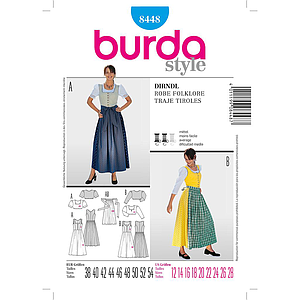 Patron Burda 8448 Ensemble bavarois