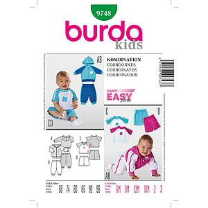 Patron Burda 9748 Kids Ensemble