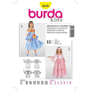 Patrón Nº2410 Burda Carnaval: Princesa. bailarina