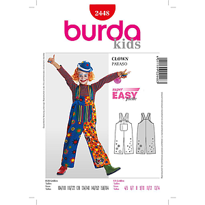 Patron Burda Carnaval 2448 - Déguisement Clown enfant