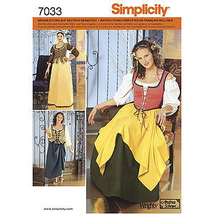 Patrón N°7033.p5 Simplicity : Disfraz con accesorios