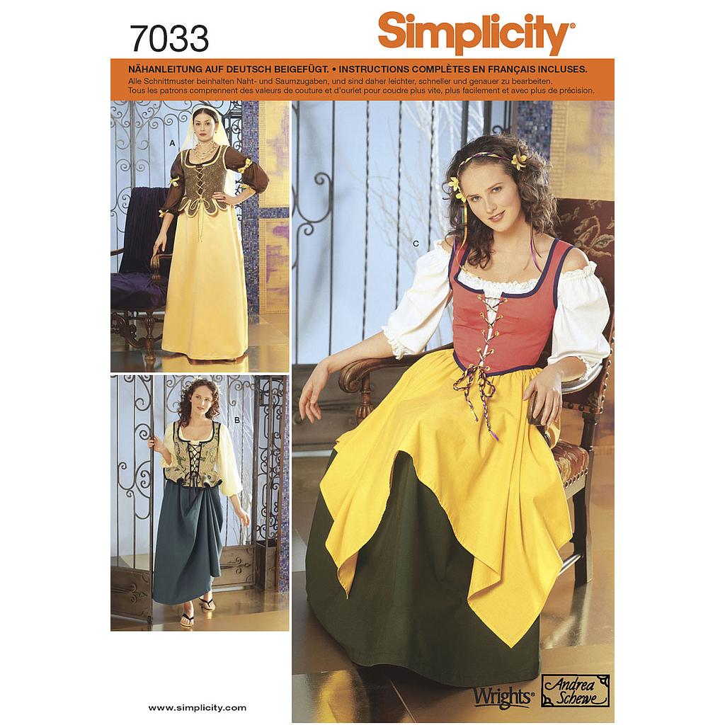 Patrón N°7033.p5 Simplicity : Disfraz con accesorios