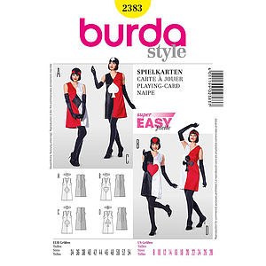 Patrón Nº2383 Burda Carnaval: Cartas de juego