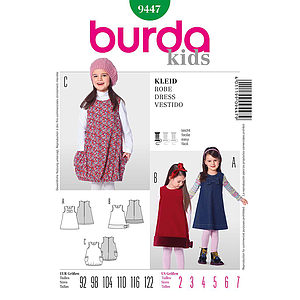 Patrón Nº9447 Burda Kids: Vestido