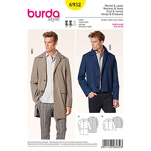Patrón Nº6932 Burda Style: Abrigo y chaqueta