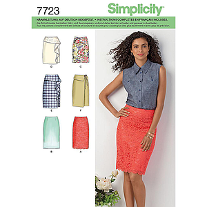 Patrón N°7723.H5 Simplicity : Falda Mujer