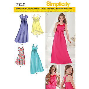 Patrón N°7740.BB Simplicity : Vestido Mujer