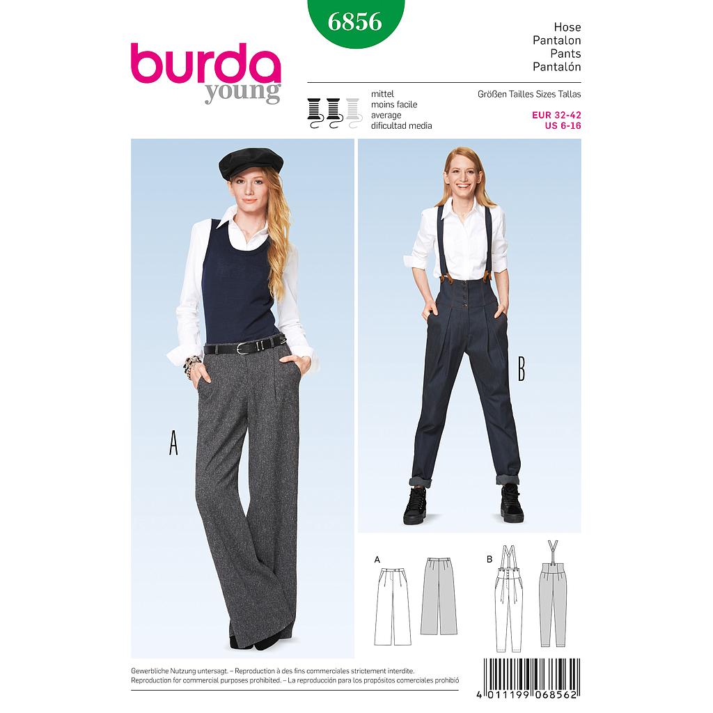 [B6856] Patron Burda 6856 Pantalon