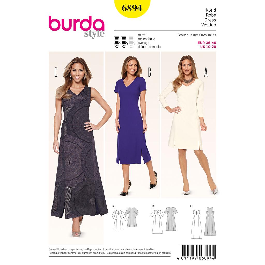 [B6894] Patron Burda 6894 Robe