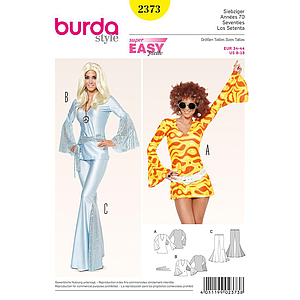 Patrón Nº2373 Burda Carnaval: Los setenta