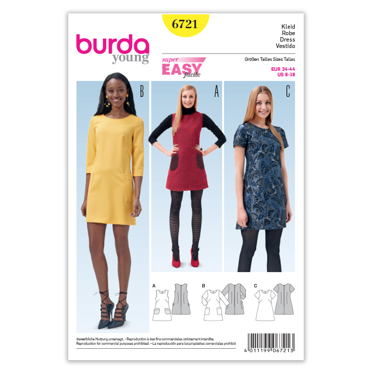 Patron N°6721 Burda style : Robe