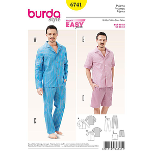 Patrón Burda 6741 Pijama