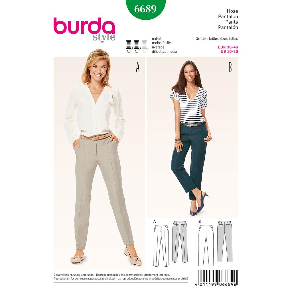 [B6689] Patron Burda 6689 Pantalon