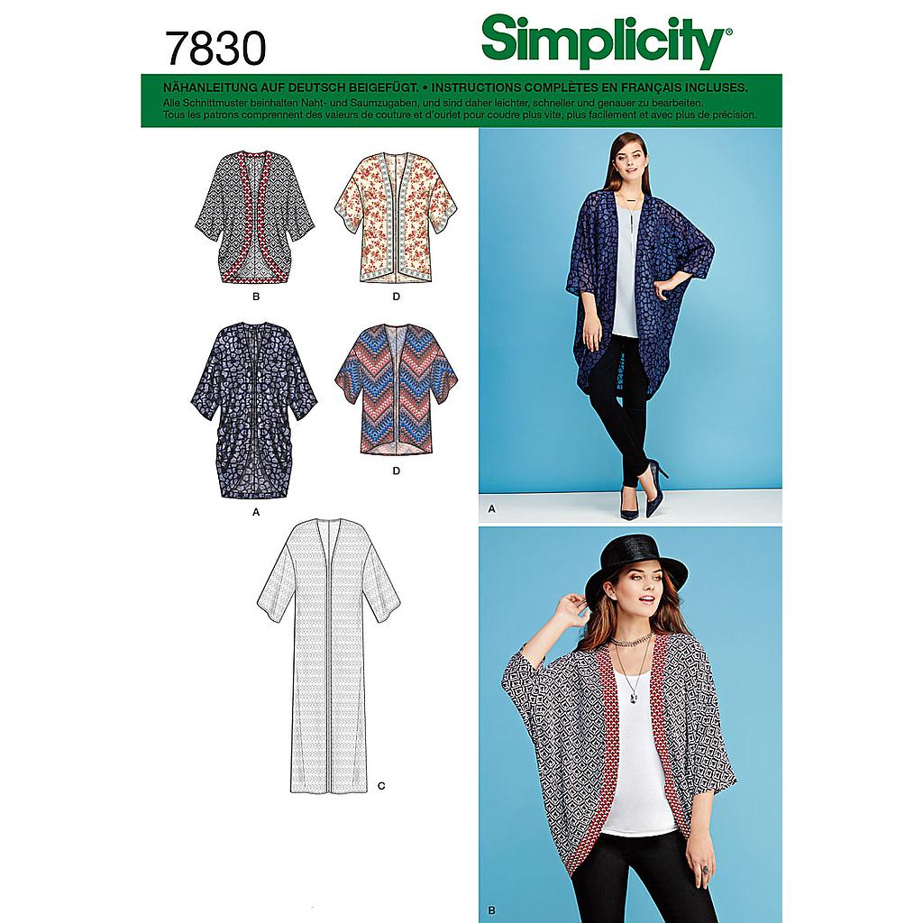 [S1108.A-(S7830)] Patron Simplicity 1108 Gilet