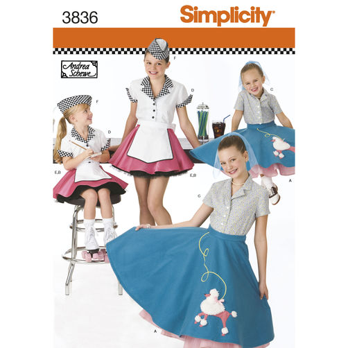 Patron N°3836.HH Simplicity : Ensemble années 50