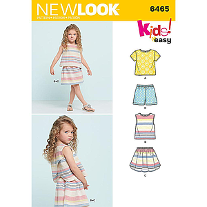 Patron New Look 6465 Ensemble fille