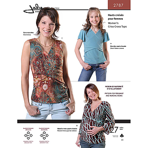 Patrón Jalie 2787 Camiseta cruzada Mujer