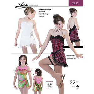 Patron Jalie 2797 Robe de patinage artistique (illusion "strapless")