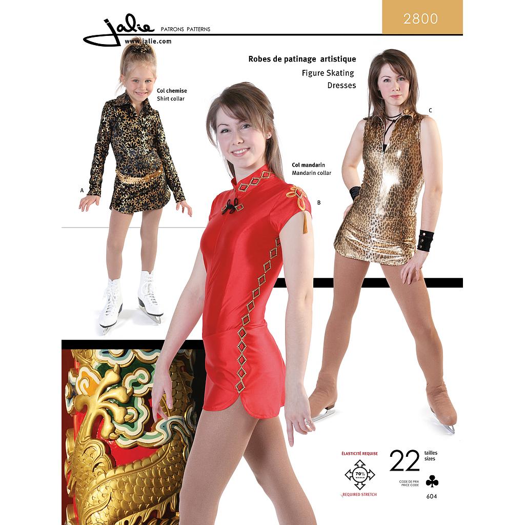 Patrón Jalie 2800 Vestido de patinaje