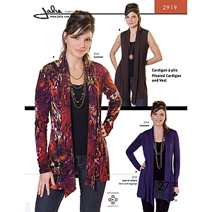 Patron Jalie 2919 Cardigan à plis#