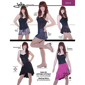 Patrón Jalie 3025 Faldas de patinaje y danza