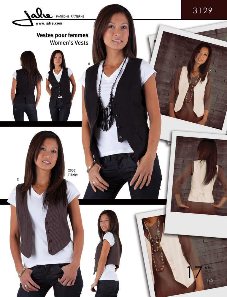 Patron Jalie 3129 Vestes pour femmes#