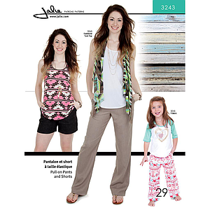 Patron Jalie 3243 Pantalon à taille élastique pour femmes