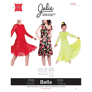 Patrón Jalie 3460 Vestido BELLA