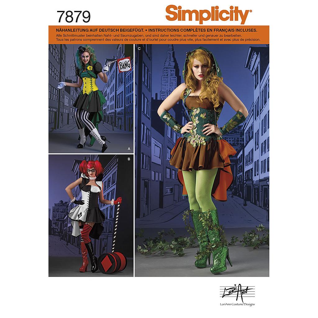 Patrón Simplicity 7879.H5 Disfraz Mujer