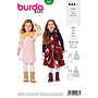 Patron Burda 9287 Robe salopette robe à bretelles - de 4 à 11 ans#
