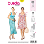 Patrón Burda 6312 - Vestido para mujeres del 32 al 44