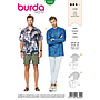 Patron Burda 6349 - Chemise Hommes de 48 à 62