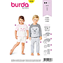 Patron Burda 9326 - Pyjama pour enfants de 18 mois à 7 ans