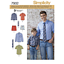 Patron Simplicity 8180 Chemise garçon et homme