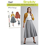 Patrón Simplicity 7947.H5 Conjunto Vintage Mujer