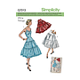 Patron Simplicity 8456 Robe et jupe vintage