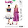 Patrón Burda 6341 - Falda para mujeres del 34 al 44