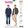 Patron Burda 6351 - Veste pour hommes de 48 à 58