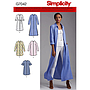 Patron Simplicity 8546 Chemisier et robe