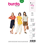 Patron Burda 6204 T-shirt blouse femme réversible - du 36 au 46