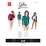 Patron Jalie 4013 ZOE - Maillot de sport zippé à manches longues - Femme et Fille