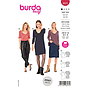 Patron Burda 6075- T-shirt, robe – forme droite avec encolure en V du 36 au 46