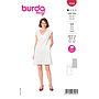 Patron Burda 6048- Robe chasuble avec encolure en V du 36 au 46