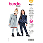 Patron Burda 9268- Manteau, veste à col Claudine du 104 au 134