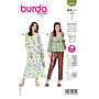 Patron Burda 6023 - Robes et Blouses encolure V avec boutons du 36 au 46 (FR)