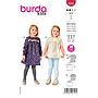 Patron Burda 9260 - Robe et blouse à fronces bébé fille de 56 à 98 cm#