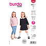 Patron Burda 9262 - Robe et Blouse avec boutons décoratifs et col Claudine Enfant de 98 à 128 cm#