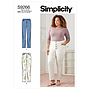 Patron Simplicity 9266 - Pantalon Femme style Jeans du 38 au 56 (FR)